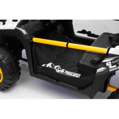 Vaikiškas elektrinis bagis UTV SPEED 4x4, Baltas