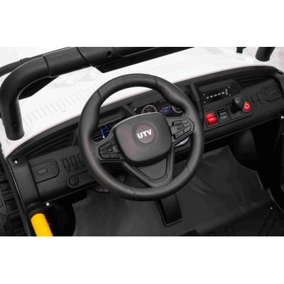 Vaikiškas elektrinis bagis UTV SPEED 4x4, Baltas
