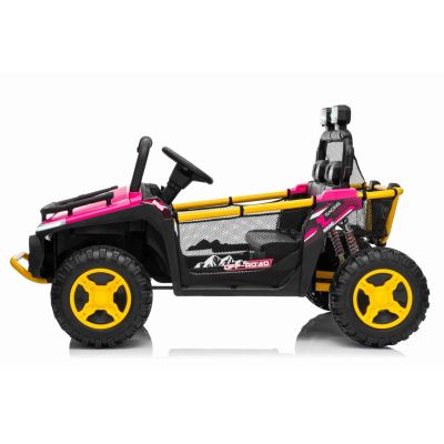 Vaikiškas elektrinis bagis UTV SPEED 4x4, Rožinis