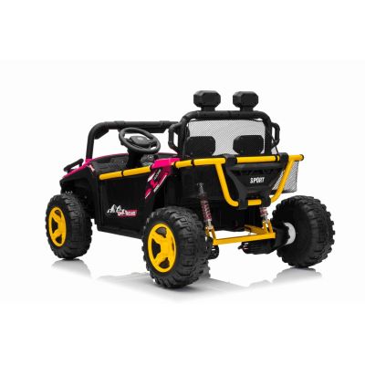 Vaikiškas elektrinis bagis UTV SPEED 4x4, Rožinis