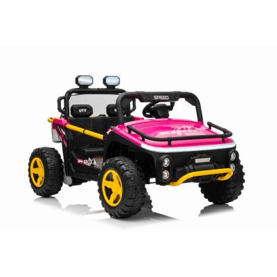 Vaikiškas elektrinis bagis UTV SPEED 4x4, Rožinis