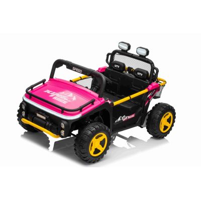 Vaikiškas elektrinis bagis UTV SPEED 4x4, Rožinis