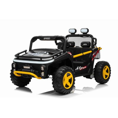 Vaikiškas elektrinis bagis UTV SPEED 4x4, Juodas