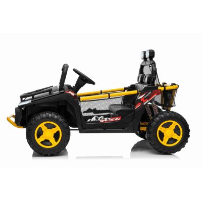 Vaikiškas elektrinis bagis UTV SPEED 4x4, Juodas