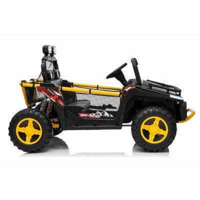 Vaikiškas elektrinis bagis UTV SPEED 4x4, Juodas