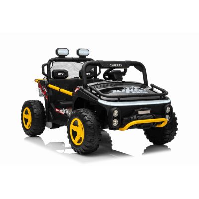 Vaikiškas elektrinis bagis UTV SPEED 4x4, Juodas