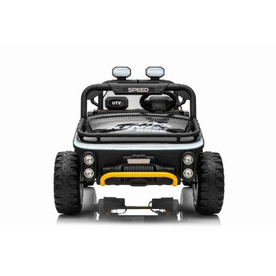 Vaikiškas elektrinis bagis UTV SPEED 4x4, Juodas