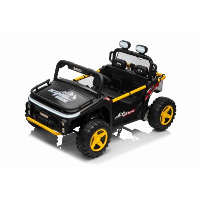 Vaikiškas elektrinis bagis UTV SPEED 4x4, Juodas