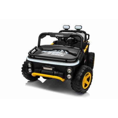 Vaikiškas elektrinis bagis UTV SPEED 4x4, Juodas