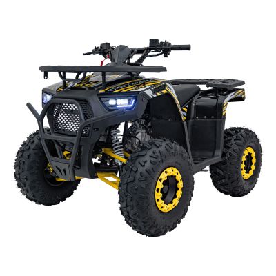 Vaikiškas benzininis keturratis DISCOVERER 120cc, Geltonas