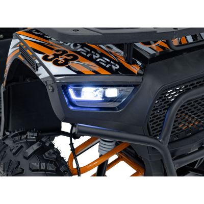 Vaikiškas benzininis keturratis DISCOVERER 120cc, Oranžinis - 15