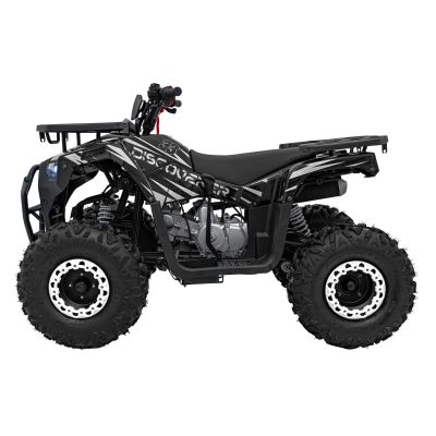 Vaikiškas benzininis keturratis DISCOVERER 120cc, Juodas - 4