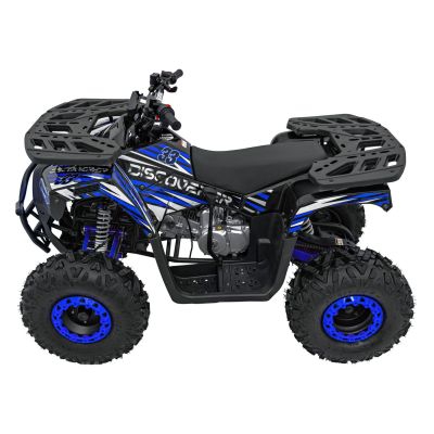 Vaikiškas benzininis keturratis DISCOVERER 120cc, Mėlynas