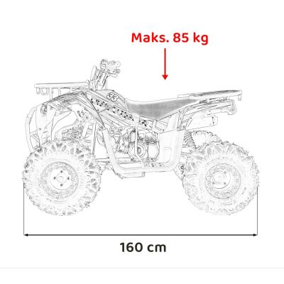 Vaikiškas benzininis keturratis DISCOVERER 120cc, Mėlynas