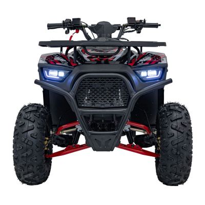 Vaikiškas benzininis keturratis DISCOVERER 120cc, Raudonas