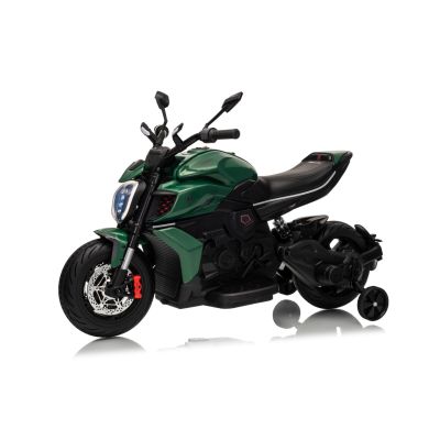 Vaikiškas elektrinis motociklas Ducati Diavel x Bentley, Žalias
