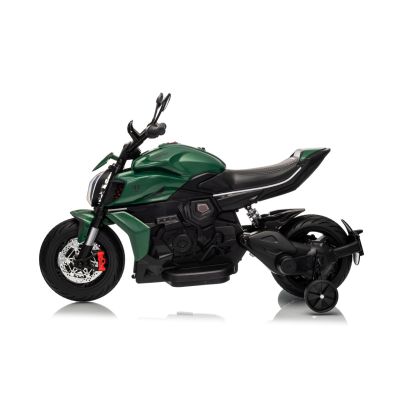 Vaikiškas elektrinis motociklas Ducati Diavel x Bentley, Žalias