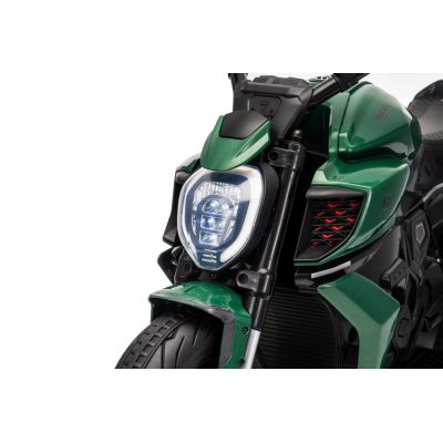 Vaikiškas elektrinis motociklas Ducati Diavel x Bentley, Žalias