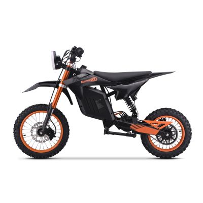 Vaikiškas elektrinis motociklas E-RIDER X, Juodas/Oranžinis - 3