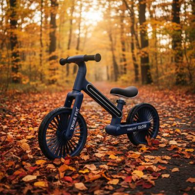 Trike Fix Glow LED balansinis dviratis tamsiai mėlyna