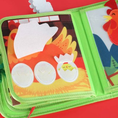 Sensorinė mokomoji montessori ūkio knygelė