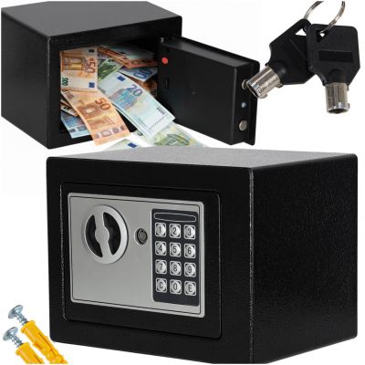 Namų elektroninis seifas juodas