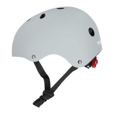 Trike Fix vaikiškas dviratininko šalmas reguliuojamas LED M 55-58cm pilkas