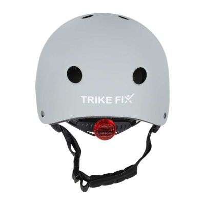Trike Fix vaikiškas dviratininko šalmas reguliuojamas LED M 55-58cm pilkas