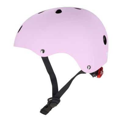Trike Fix vaikiškas dviratininko šalmas reguliuojamas LED M 55-58cm violetinės spalvos