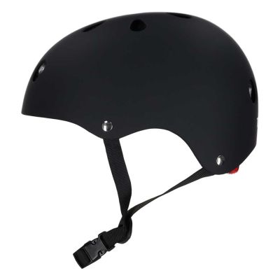 Trike Fix vaikiškas dviratininko šalmas reguliuojamas LED M 55-58cm juodas