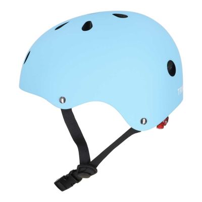 Trike Fix vaikiškas dviratininko šalmas reguliuojamas LED M 55-58cm mėlynas