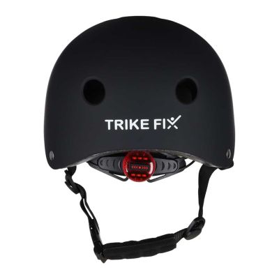 Trike Fix vaikiškas dviratininko šalmas reguliuojamas LED S 48-54cm juodas