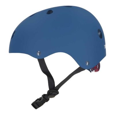 Trike Fix vaikiškas dviratininko šalmas reguliuojamas LED S 48-54cm tamsiai mėlynas