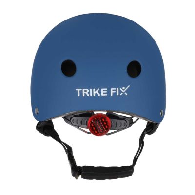 Trike Fix vaikiškas dviratininko šalmas reguliuojamas LED S 48-54cm tamsiai mėlynas