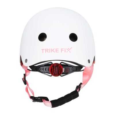 Trike Fix vaikiškas dviratininko šalmas reguliuojamas LED S 48-54cm baltas