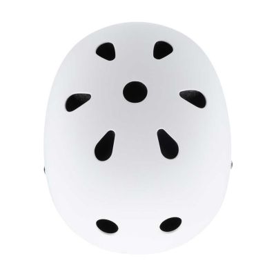 Trike Fix vaikiškas dviratininko šalmas reguliuojamas LED S 48-54cm baltas