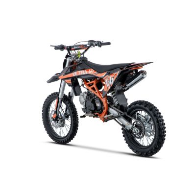 Vaikiškas benzininis motociklas ULTRA 66 125cc, Oranžinis