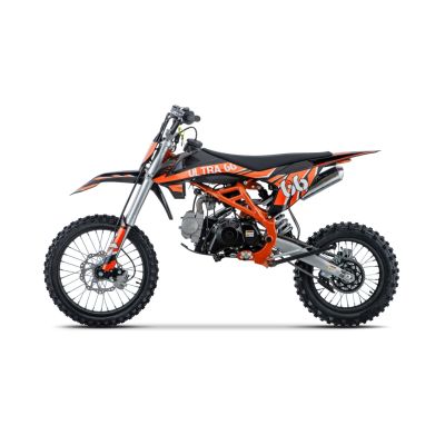 Vaikiškas benzininis motociklas ULTRA 66 125cc, Oranžinis