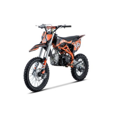 Vaikiškas benzininis motociklas ULTRA 66 125cc, Oranžinis