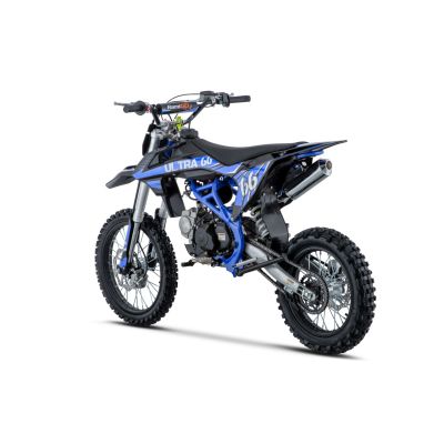 Vaikiškas benzininis motociklas ULTRA 66 125cc, Mėlynas