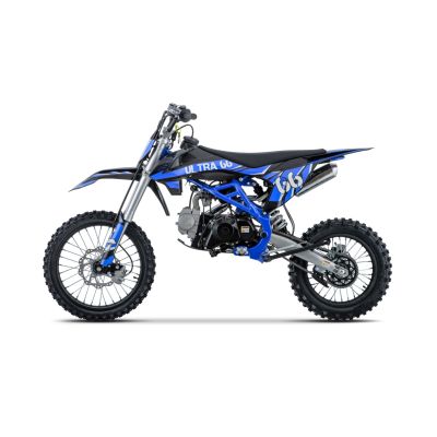 Vaikiškas benzininis motociklas ULTRA 66 125cc, Mėlynas