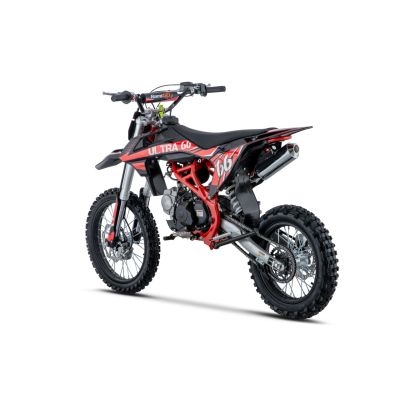 Vaikiškas benzininis motociklas ULTRA 66 125cc, Raudonas
