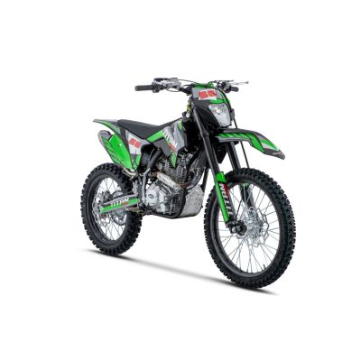 Vaikiškas benzininis motociklas TITAN 300cc, Žalias