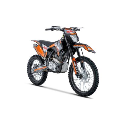 Vaikiškas benzininis motociklas TITAN 300cc, Oranžinis