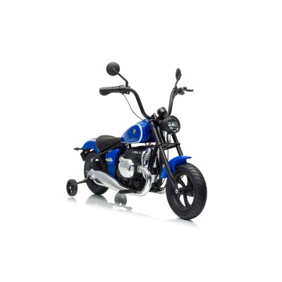 Vaikiškas elektrinis motociklas BMW R18, Mėlynas
