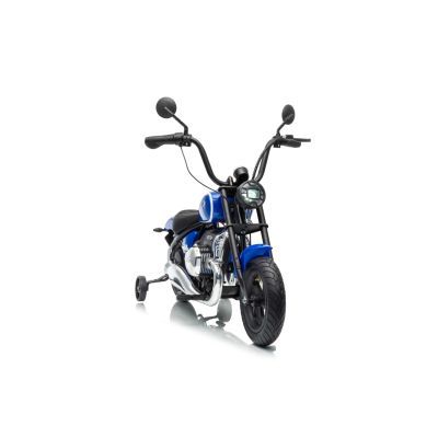 Vaikiškas elektrinis motociklas BMW R18, Mėlynas