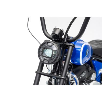 Vaikiškas elektrinis motociklas BMW R18, Mėlynas