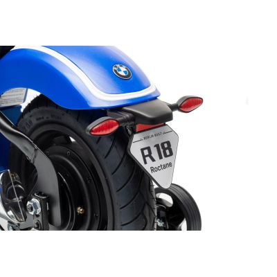 Vaikiškas elektrinis motociklas BMW R18, Mėlynas