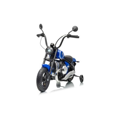Vaikiškas elektrinis motociklas BMW R18, Mėlynas