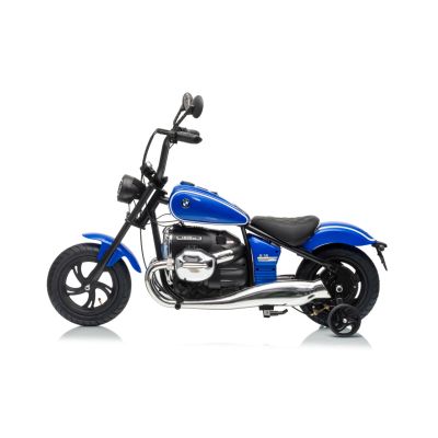 Vaikiškas elektrinis motociklas BMW R18, Mėlynas